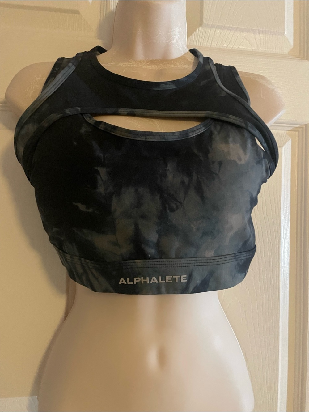 Alphalete Brown Sports Bra with Logo Band